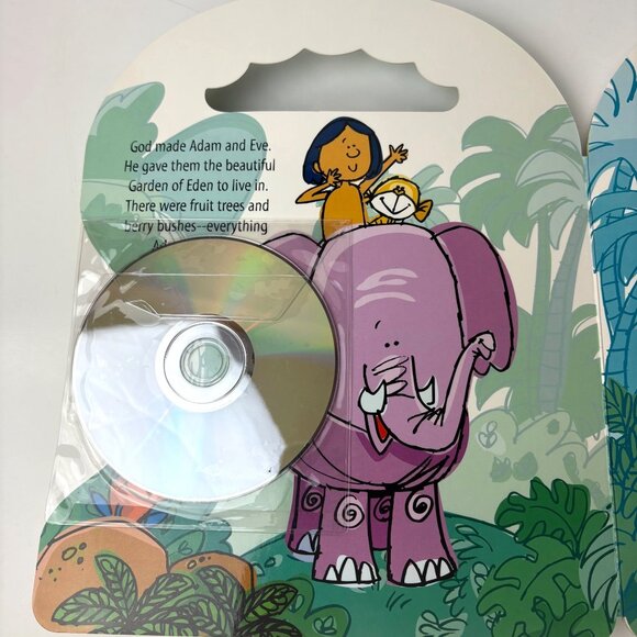Adam And Eve Jonah And The Whale Interactive DVD Books Ages 3-8 Hardcover Handle - Picture 7 of 7